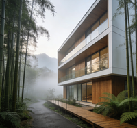 Edificios de Apartamentos de Diseño Moderno de 5/4/3/2 Pisos, Estructura de Acero Prefabricado, Hoteles, Salones, Garajes, Centros Comerciales, Tiendas, Oficinas