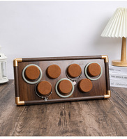 Plateau de présentation Fadeli en bois de noyer coloré, luxueux et léger, pour bijoux, montres, bracelets et cordons FDL00086-1