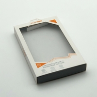 Boîte d'emballage cadeau en papier avec fenêtre transparente coulissante personnalisée pour le rangement des chaussettes et des sous-vêtements