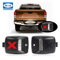 Feux arrière LED fumés style X pour plaque d'immatriculation, ensemble de 2 pièces pour Toyota Tacoma 2005-2015 et Tundra 81270-0C021