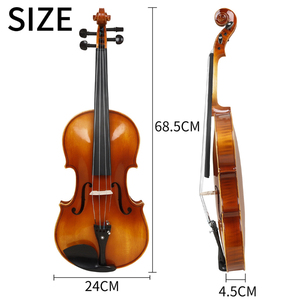 Instrumento musical Fábrica de fabricación al por mayor <span class=keywords><strong>Viola</strong></span> de madera maciza de abeto de 16 <span class=keywords><strong>pulgadas</strong></span> con accesorios de estuche - Product Image 6