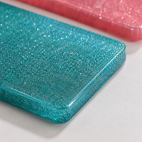 Feuille acrylique pailletée, panneau décoratif de couleur douce pour la fabrication de bijoux, accessoires pour cheveux et plateaux