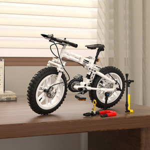 601010 Dağ Bisikleti Katlanabilir Yaratıcı Dekorasyon <span class=keywords><strong>Mini</strong></span> Yapı Taşı Plastik Oyuncak Kız Çocuk Erkek Çocuk için Hediye - Product Image 2