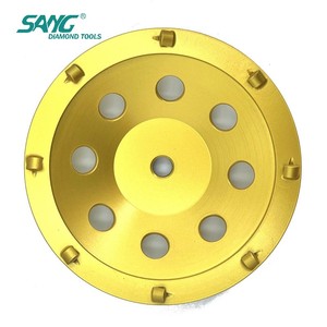 Disques de meulage diamantés agressifs SANG Industrial, meules à godets PCD pour l'élimination rapide de la colle époxy et le décapage des revêtements de sol en béton - Product Image 2