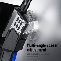 Nouvelle caméra d'inspection de pipeline T28 d'endoscope portable à objectif 8mm 1080P avec endoscope étanche à écran de 5 'câble de caméra dur de 5m