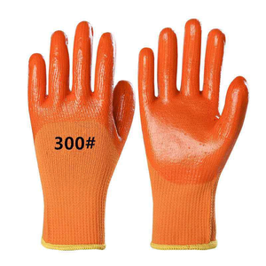 Guantes de trabajo de goma de PVC, guantes de nailon de lana cálidos y resistentes al desgaste - Product Image 2