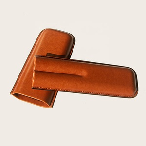 Nuovi arrivi Boman PU leather custodie per sigari personalizzate in vera pelle per accessori per fumatori custodie per sigari umidificatori - Product Image 5