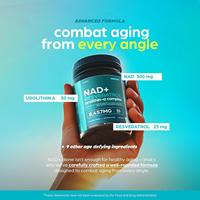 Kapsul Liposomal Nicotinamide Riboside OEM NAD+ Plus Resveratrol Urolithin-A Suplemen Makanan untuk Dewasa Meningkatkan Energi 30