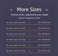 Caisse en plastique logistique empilable de haute qualité en PP avec couvercle à charnière, caisses en plastique pour la gestion des stocks, caisses en plastique pour légumes