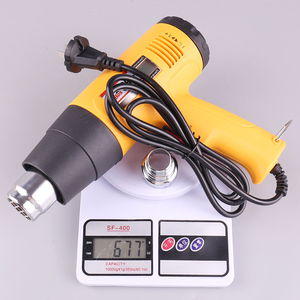 Pistola de Aire Caliente Digital de 1600W AC220 con Control de Temperatura, Secador de Pelo para Construcción, Pistola de Calor para Soldar, Ajustable + Boquilla - Product Image 4