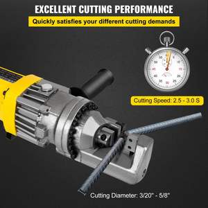 Cortador de barras de refuerzo hidráulico eléctrico portátil de 900W Rapid 3-Second 5/8 \ "16mm #5 Máquina de corte de barras de refuerzo 110V - Product Image 3