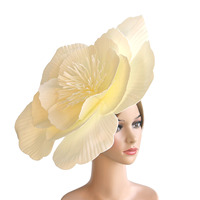 Vente en gros, Meilleure vente : Fascinator en mousse à fleurs surdimensionné, accessoire de cheveux pour femmes pour le Derby, le Carnaval et les fêtes