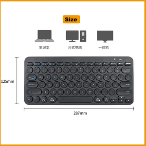 Easy-<strong>Switch</strong> for Bluetooth <strong>Keyboard</strong> for Windows Android IOS Devices Multi-Device BK380 Convenient to <strong>Switch</strong> up to 3 Devices - Product Image 4