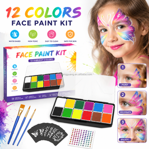 <strong>Professional</strong> Natural Plant <strong>Face</strong> <strong>Painting</strong> <strong>Kit</strong> for Kids &amp; Adults-Halloween Birthdays Festivals &amp; Events <strong>Face</strong> and Body <strong>Painting</strong> - Product Image 1