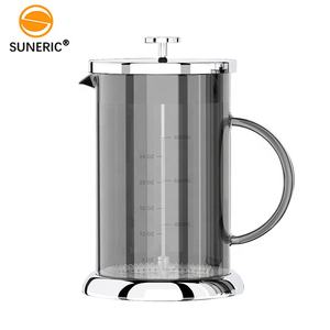 <span class=keywords><strong>Prensa</strong></span> <span class=keywords><strong>Francesa</strong></span> <span class=keywords><strong>de</strong></span> Acero Inoxidable <span class=keywords><strong>con</strong></span> Filtro <span class=keywords><strong>de</strong></span> Malla Metálica y Recipiente <span class=keywords><strong>de</strong></span> Vidrio <span class=keywords><strong>de</strong></span> 1 Litro para Preparar Café y Té - Product Image 1