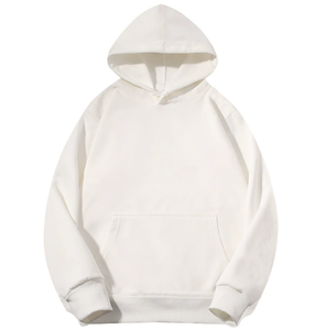Sudadera con Capucha de Algodón Grueso de 300g, Color Sólido, Estilo Casual Holgado, Venta al por Mayor, Sudaderas Casuales para Hombre y Mujer - Product Image 5