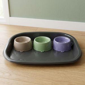 Bol d'alimentation en plastique robuste de fabrication italienne pour chats et chiens Caractéristique durable - Product Image 3