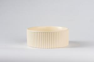 Caixa de cerâmica para animais de estimação, conjunto de tigelas de cerâmica para cachorros e gatos, com listras nórdicas - Product Image 6