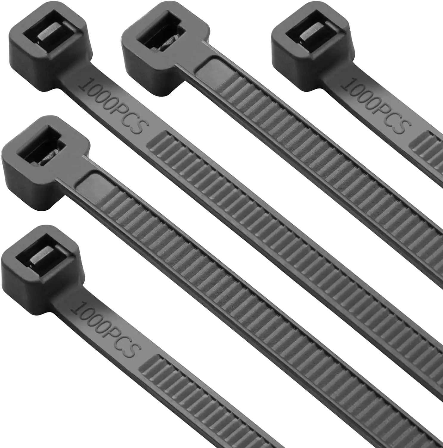 Pa66 Zip Ties 100mm 2.5mm Black Self-Locking Wire Cable Zip Ties Manufacturer High Quality Plastic Zip Wire Ties