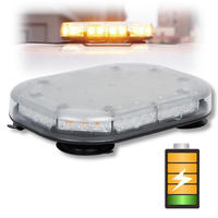 Barre lumineuse d'avertissement LED rechargeable de classe SAE 1 avec base magnétique et télécommande pour UTV, remorque, camionnette