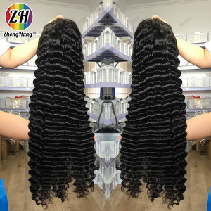 Peluca de encaje completo transparente HD de muestra gratis, pelucas frontales de encaje transparente 360 de cabello humano, pelucas y tejidos camboyanos de encaje completo 360 - Product Image 2