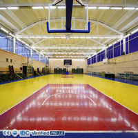 Gimnasio Modular de Baloncesto para Interiores, Estadio de Ensamblaje Rápido, Estructura de Acero de Alta Resistencia, Edificio Prefabricado