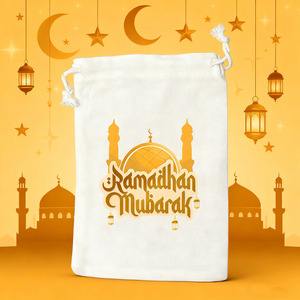 Sacchetti Regalo con Cordoncino per Eid Realizzati in Materiale Riciclabile, Perfetti per Riempire con Dolci Come Bomboniere per Ramadan e Decorazioni per Feste di Matrimonio - Product Image 4