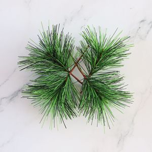 Pino de alta calidad de 12cm de altura, decoración navideña con tres hojas de pino para bodas, graduaciones, Día de San Valentín - Product Image 5