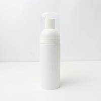 Flacon pompe cylindrique rond 150 ml en PET, vide, blanc, pour nettoyant visage, mousse, savon liquide, distributeur de produits de soin, emballage