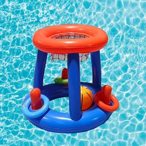 Jeu de lancer de ballon de basket gonflable, jouet amusant pour la piscine et le jardin, idéal pour les fêtes et les événements - Product Image 3