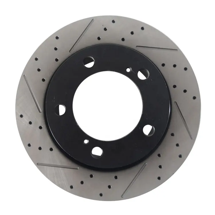 Factory Wholesale Drill slotted Brake Disc Rotor For Land Cruiser OE 4351260180 340mm