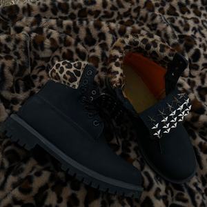 Botas de Senderismo de Invierno para Hombre, de Cuero Genuino de Diseño de Lujo, Transpirables, con Suela de Goma, Botas de Seguridad Unisex - Product Image 3