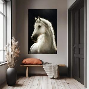 Decoración para el Hogar, Pintura al Óleo Realista de Caballo Grande, Arte Texturizado Hecho a Mano para Hoteles, Decoración de Paredes, Decoración Interior para el Hogar - Product Image 5