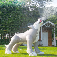 Jouet gonflable de fête pour enfants, loup de dessin animé en PVC, docteur dauphin, arroseur de fête gonflable, arroseur d'eau extérieur pour enfants