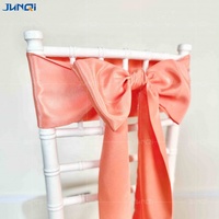 Junqi vente en gros de ceinture de couverture de chaise de mariage élastique en élasthanne de haute qualité pour décoration de chaise et événements de mariage