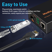 Module émetteur-récepteur optique monomode LC duplex 10G SFP+ ZoeRax SlX-10G-F01-EU 1310nm 10km DDM Convertisseur de média Réseau POE