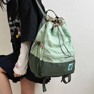 Wholesale Spring/Autumn New Fashion Unisex <b>Lightweight</b> Nylon Zipper Closure Waterproof <b>Backpack</b> School Outdoor Travel - Product Image 1