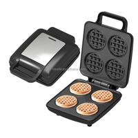 Aifa 1500W 4 tranches de machine à sandwich numérique détachable en acier inoxydable 3 en 1 gaufrier snacks 2 en 1 machine à sandwich