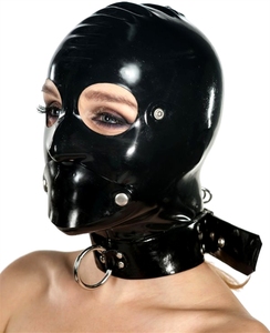 Envío Rápido, <span class=keywords><strong>Capucha</strong></span> Inflable de Látex Negro Transparente - Product Image 1