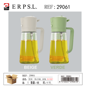 Erpsl <b>Spray</b> Pour <b>Oil</b> <b>Bottle</b> 470Ml With Lid For Kitchen Use - Product Image 3