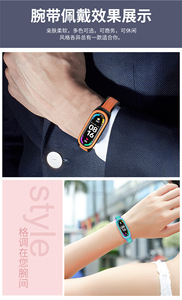 Oem Bán Buôn Không Thấm Nước Sang Trọng Silicone Cao Su Ban Nhạc Dây Đeo Thể Thao Ban Nhạc Đồng Hồ Formiband3/4/5/6/ Series thông minh Đồng Hồ - Product Image 2