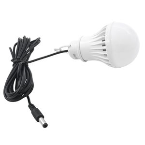 Солнечная Светодиодная лампа аварийного освещения 5 В 12 В USB DC батарея Power Bank 3 Вт 5 Вт 7 Вт DC5.5 * 2,1 мм солнечная энергетическая система подвесная лампочка - Product Image 1