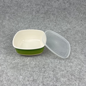 Ensemble de 3 bols de service en plastique, bol de conservation des aliments frais en mélamine avec couvercle, livraison gratuite - Product Image 4