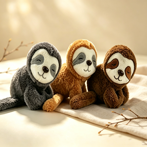 Braccialetti a scatto in peluche assortiti all'ingrosso: volpe, coniglio, scimmia - Giocattoli morbidi imbottiti per bambini, ideali come regali per feste di compleanno - Product Image 6