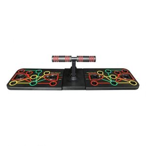Tabla de Ejercicios Multifuncional Plegable Belly Booster, Nueva Llegada al Por Mayor, Contador de Flexiones, Resistente, Capacidad de 250 kg, ABS Negro - Product Image 1