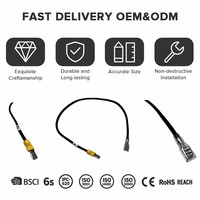 Männlicher und Weiblicher Molex-Steckverbinder PTFE-Kabelbaum Pin-Kabel für Bedienfeld Industriemaschinen Computer Motorrad IP65-Schutzklasse