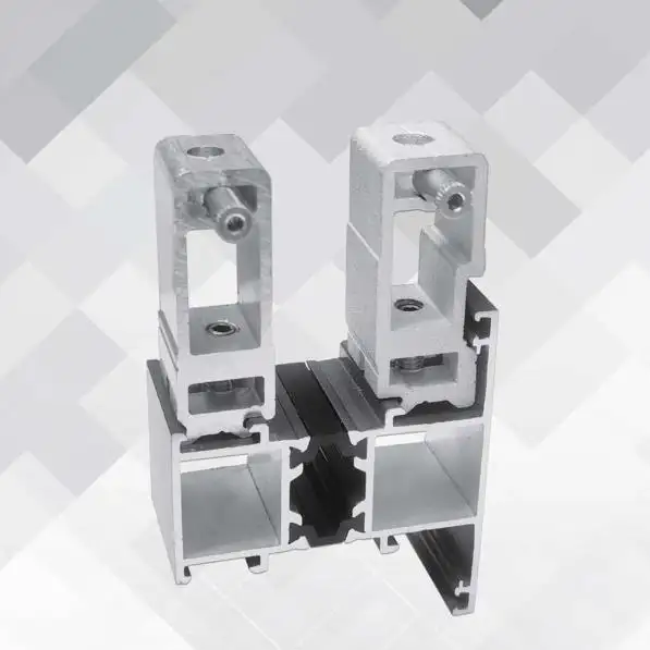 Junta de conector de esquina de perfil de aleación de aluminio, Gel inyectable personalizado de alta calidad
