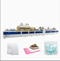 Línea de Producción de Cajas para Pasteles Totalmente Automática para Suministros de Fiestas de Cumpleaños, Herramientas de Decoración de Pasteles, Calidad Premium para Suministros de Cajas para Pasteles