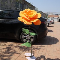 Offre Spéciale 80cm Géant Pivoine Fleur PE Mousse Fleurs avec Stand Événement Environnement Fleur Artificielle