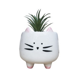 <span class=keywords><strong>Mini</strong></span> Pots de fleurs succulentes en céramique, en forme d'animal mignon, bon marché, pour le bureau, Offre Spéciale - Product Image 5